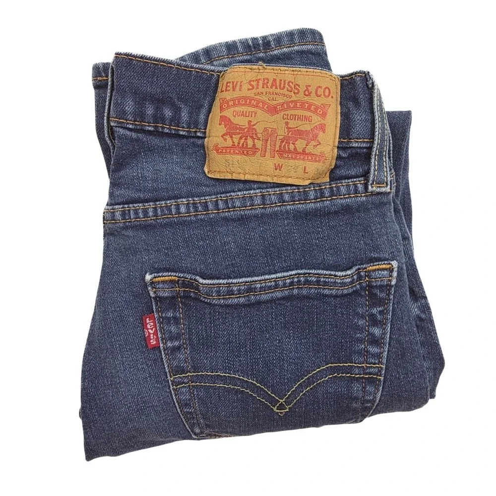 Levi's 511‎ Stretch Slim Tapered Fit Dark Wash Denim Jean Men's Size 29X30